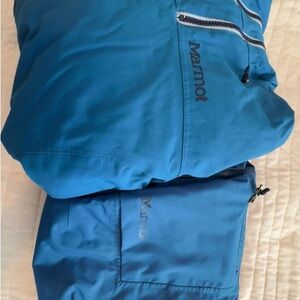 Marmot Women’s Vibrant Blue Ski Set Small